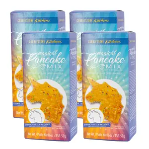 Unicorn Pancake Mix & Unicorn Cookie Cutter | Pack of 4 | 16 oz | Cobblestone Kitchen | CK608