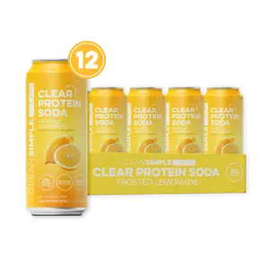 Clear Protein Soda: Frosted Lemonade (16 Oz. | 12 Pack) Clear Protein Soda: Frosted Lemonade (16 Oz. | 12 Pack)