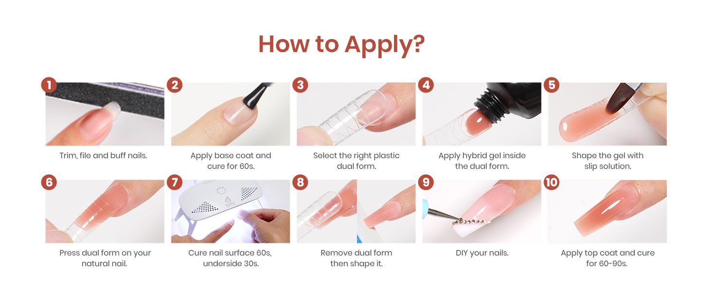 Beetles Nail Extension Poly Gel Professional DIY Nail Art for Starter Top Coat Base Gel, Gift for Women gift for girls, Nail Manicure at home, With Slip Solution, Beginner friendly Polish Cutics  Cosmetic #TikTokShopBacktoSchool