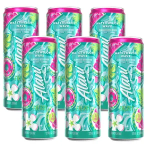 Alani Nu Watermelon Wave Energy Drink 6 Pack 12oz
