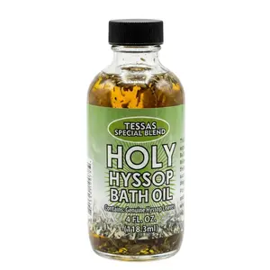 Holy Hyssop Bath Oil — 4 oz Spiritual Cleansing &amp; Purification