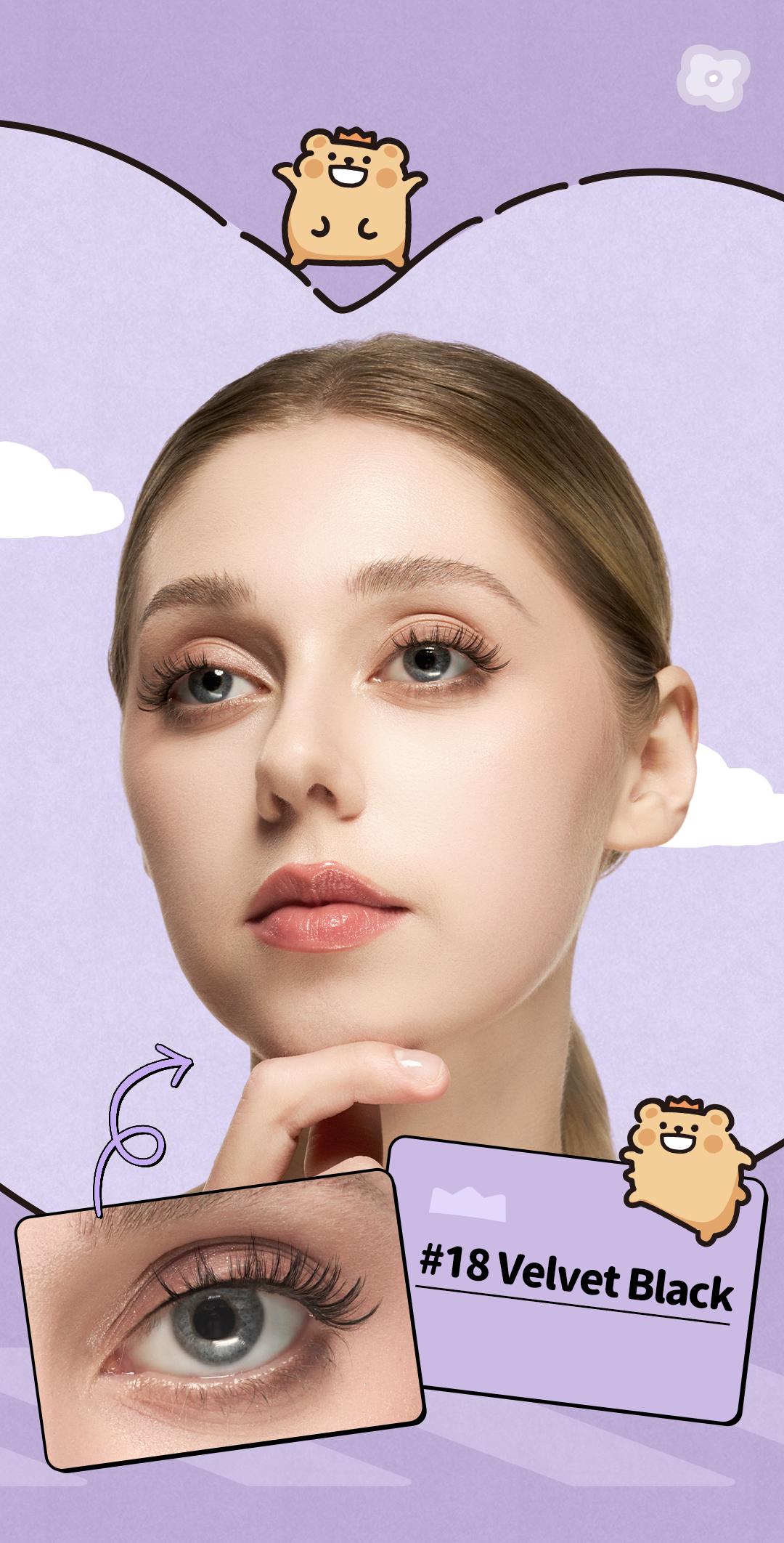 Wosado BearisBug  Gift Box Set Soft Magnetic Eyelashes All-in-One Box, Reusable, Glue-Free, Waterproof, Lightweight, Natural Style Makeup Cosmetic