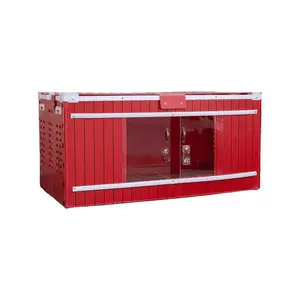 RentACoop Big Red Barn Chick Brooder | Durable, Lightweight, easy-clean, multipurpose | With Absorbent Hatchling Liners, Jute Liners, LED Light, Security Latch Chicken Cage Enclosed