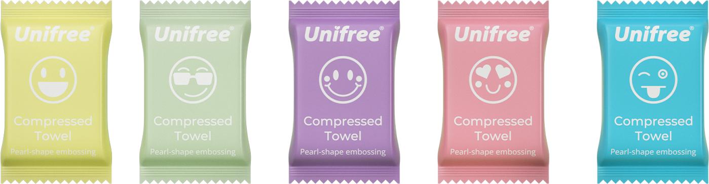 Unifree Compressed Towels Tablets – XL Soft & Eco-Friendly Disposable Face Towels – Portable & Individually Wrapped for Travel, Gym, Home, Game, ldeal for On-the-Go