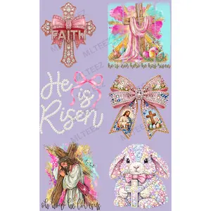 FAITH (EASTER) (1) PREMADE GANGSHEET - 22X36 DTF TRANSFERS - DIRECT TO FILM