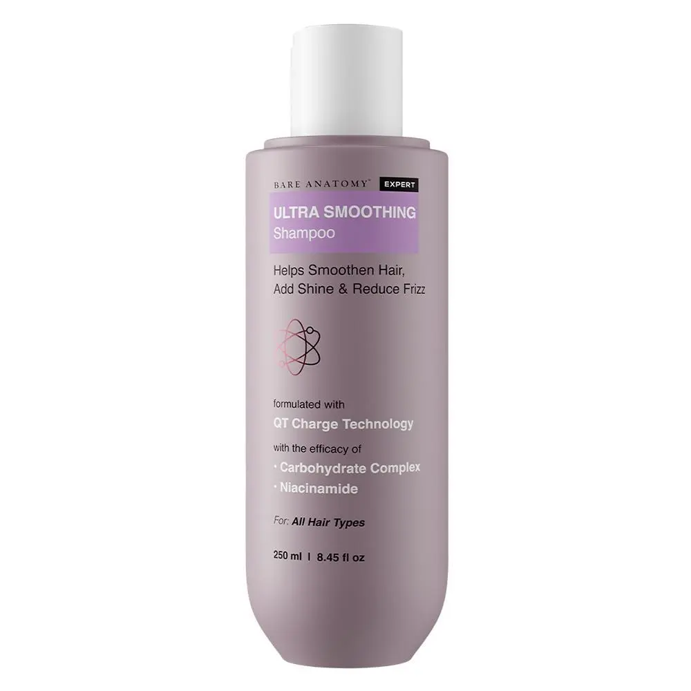 Ultra Smoothing Shampoo – Frizz Control & Hydration | Paraben & Sulphate-Free Formula for Silky, Healthy Hair | Nourishes, Repairs & Smoothens Dry, Damaged Hair