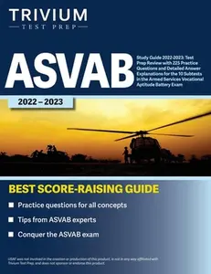USED-ASVAB Study Guide 2022-2023: Test Prep Review with 225 Practice Questions and Detailed Answer Explanations for the 10 Subtests in the Armed Service by Simon (Paperback)