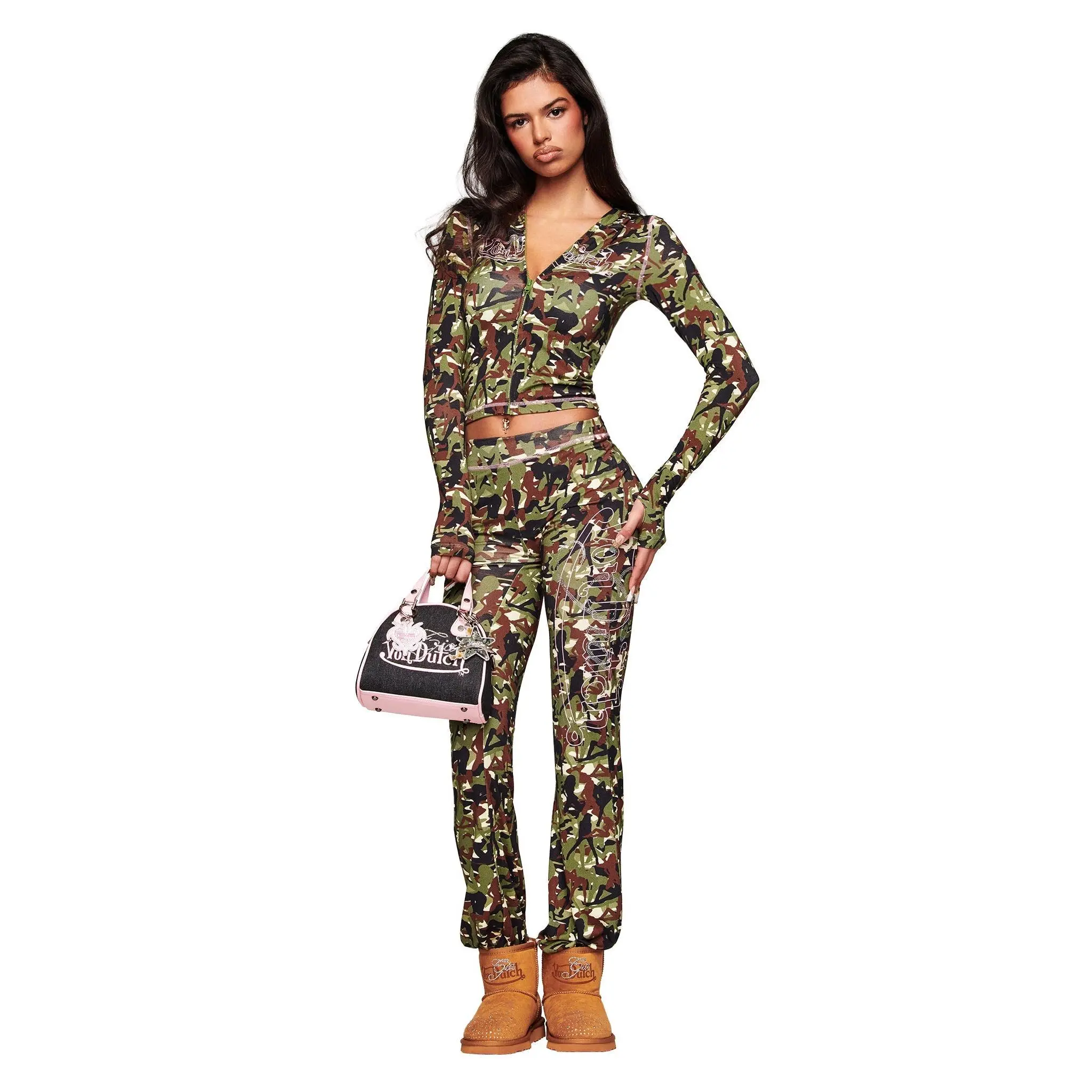 I.AM.GIA X VON DUTCH BLARE HOODIE - GIA GIRL CAMO