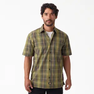 Dickies Plaid Work Shirt, Regular Fit Lightweight, Workwear Style