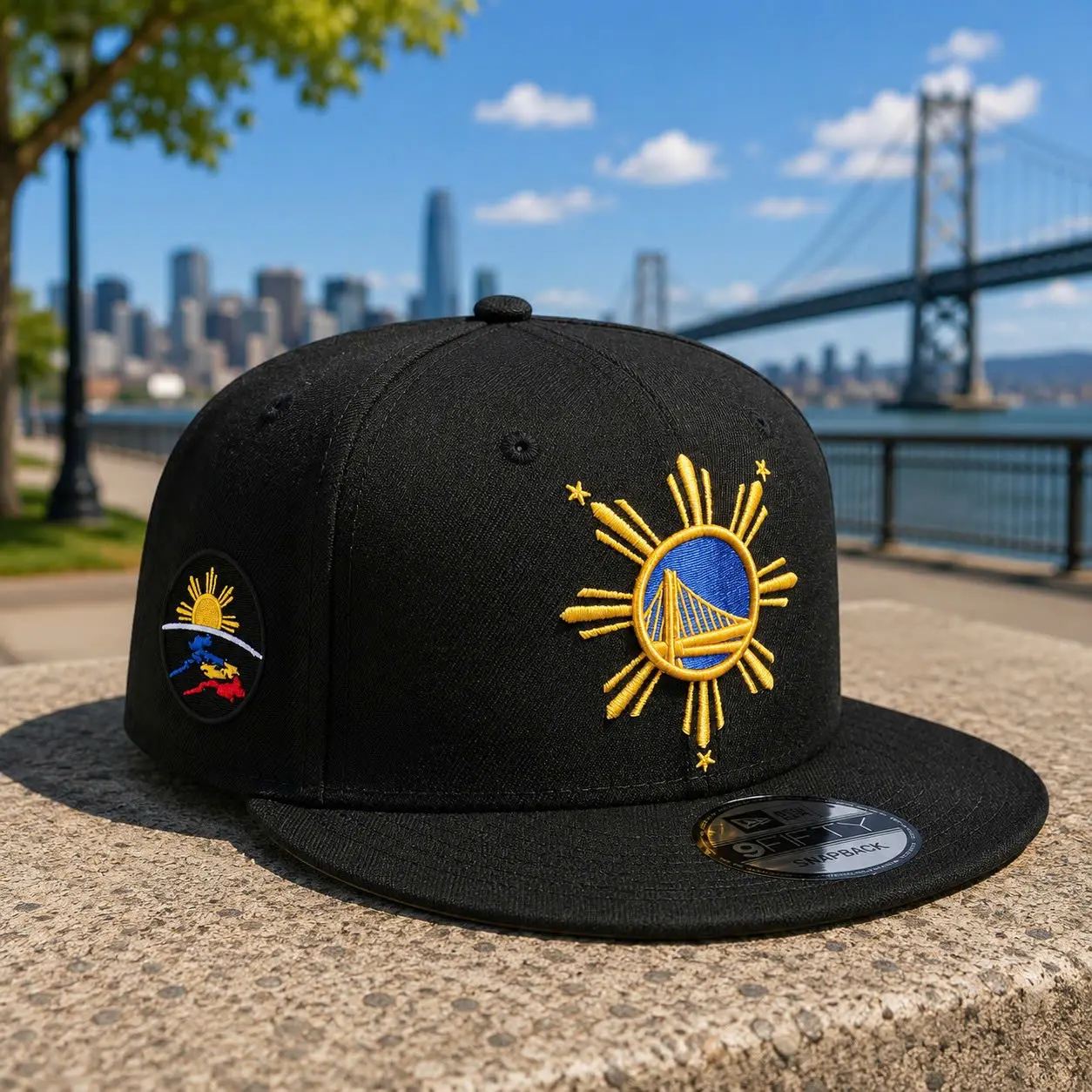 Golden State Warriors New Era Black 59FIFTY Fitted Sports Collectible Hat