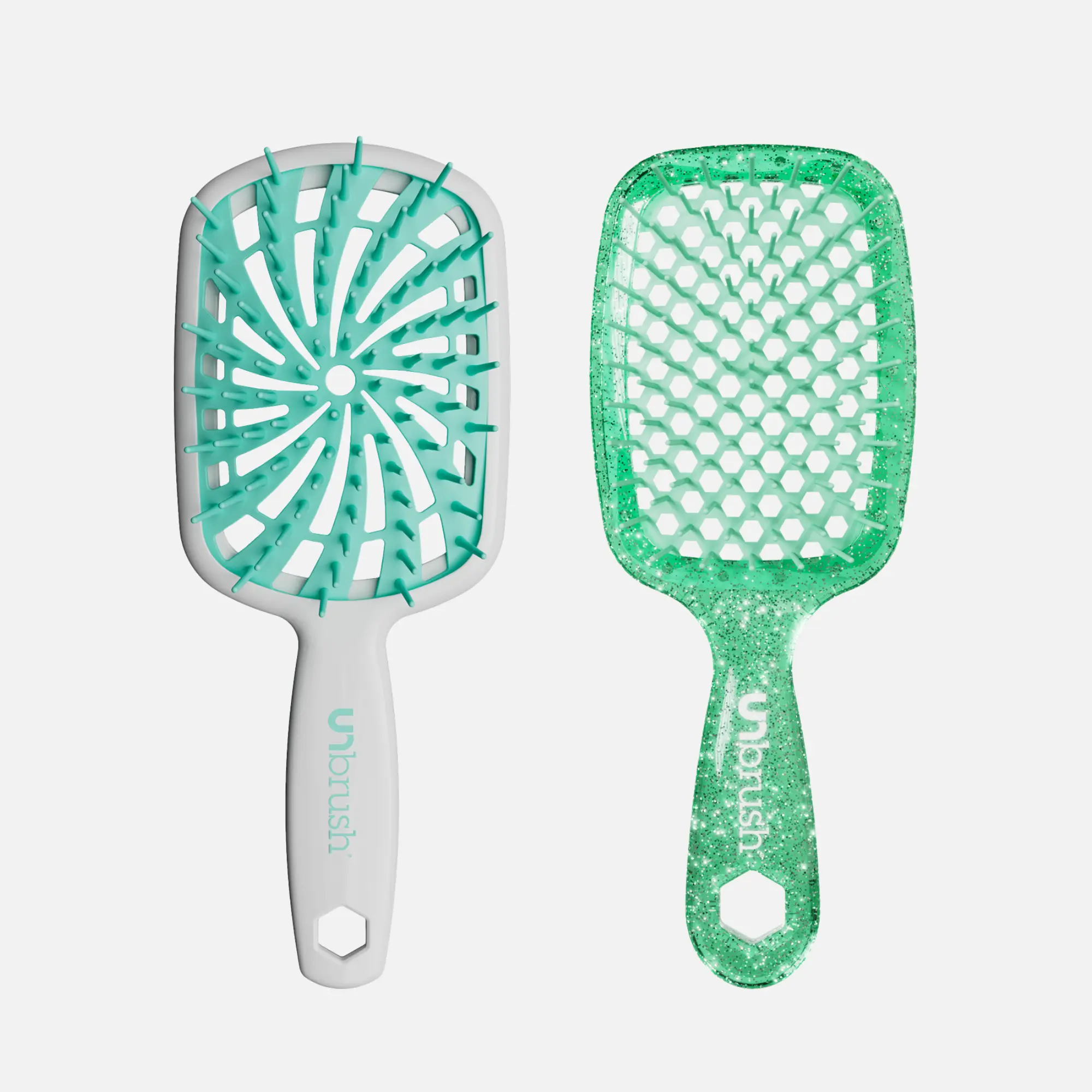 UNbrush Plus & Glitter Spark Duo , Pack of 2 Brush, Detangling Hairbrush Anti Tangle Brush backtoschoolshopping