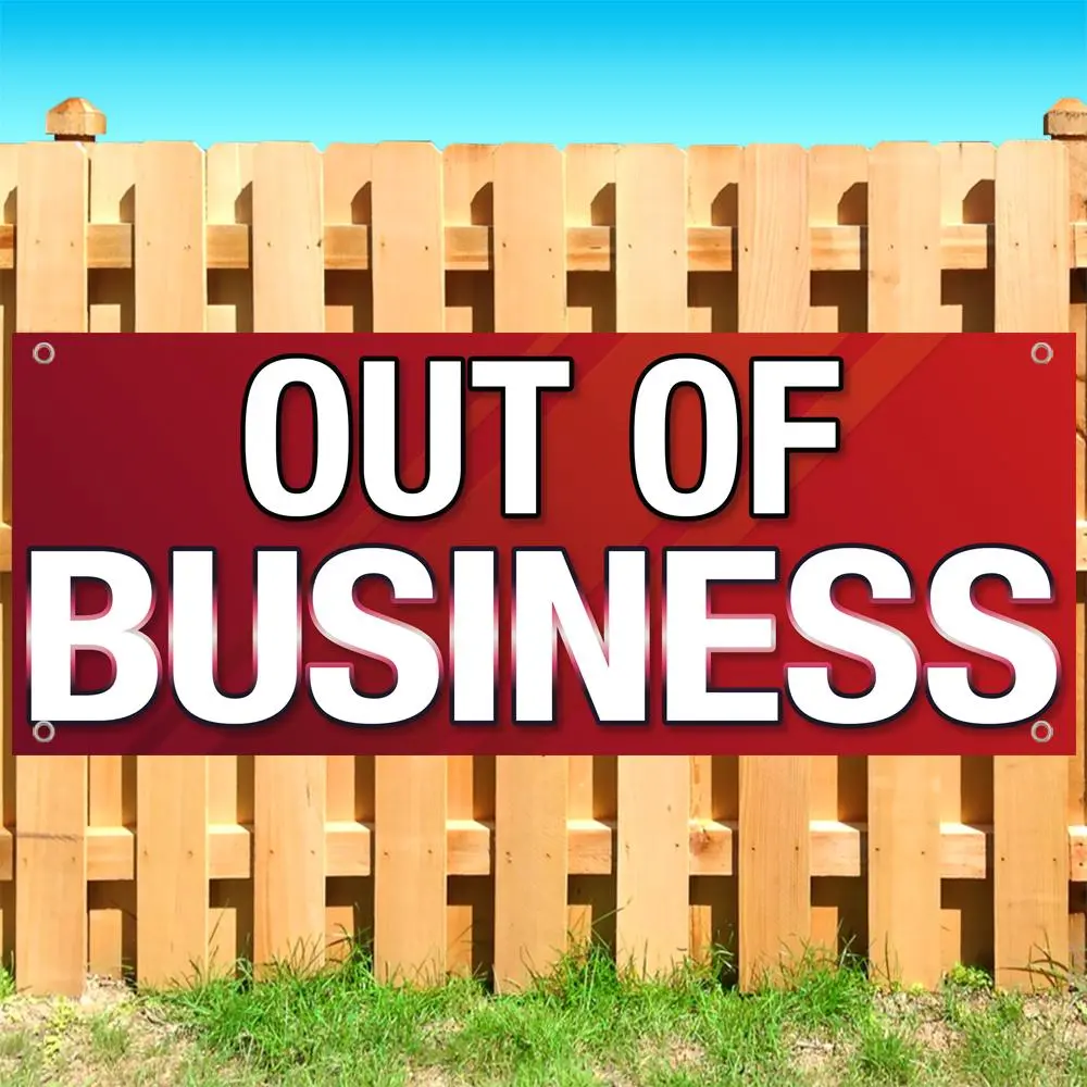 Out of Business Banner 13 oz | Non-Fabric | Heavy-Duty Vinyl Single-Sided With Metal Grommets SB11348