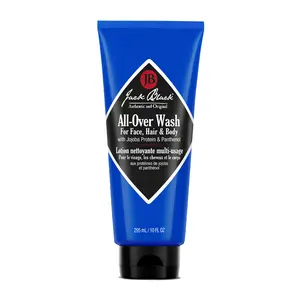 Jack Black All-Over Wash for Face, Hair & Body with Jojoba Protein & Panthenol 10 FL OZ