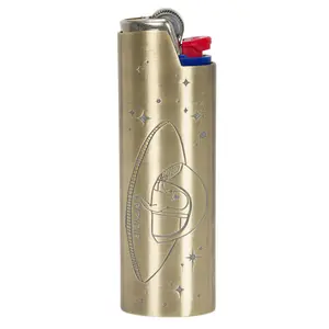 Same Shit Different Day Lighter Cover (Gold)