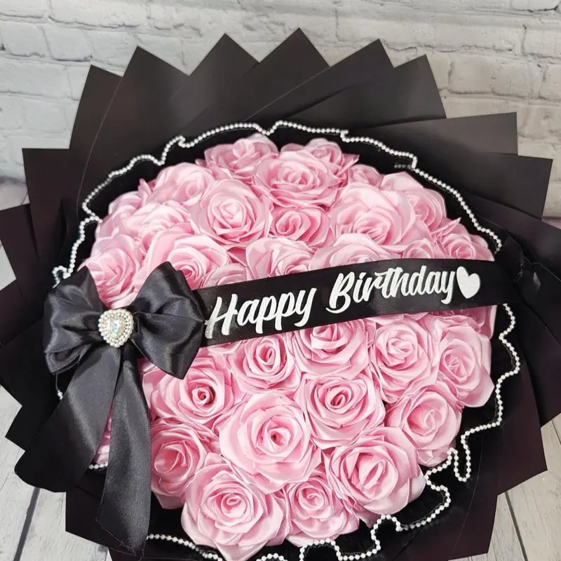 25 FLOWER BOUQUET - Forever Gift for Someone Special, No Water Needed, Perfect for Birthdays and Special Occasions