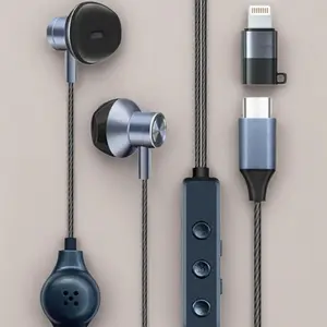 HOSABELY Digital Sound Card Karaoke Headset with In-ear Monitoring, Voice Changer, Reverberation, Built-in Sound Card, High-quality Audio & Karaoke Microphone