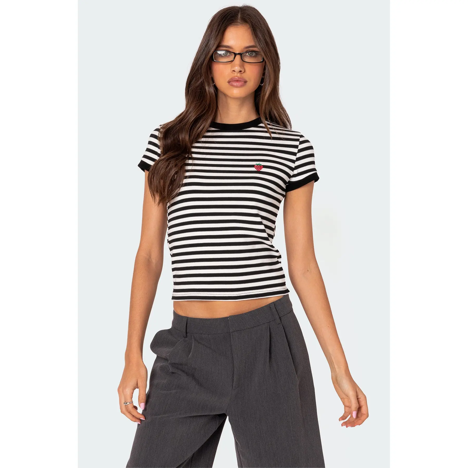 Strawberry Fields Striped T Shirt