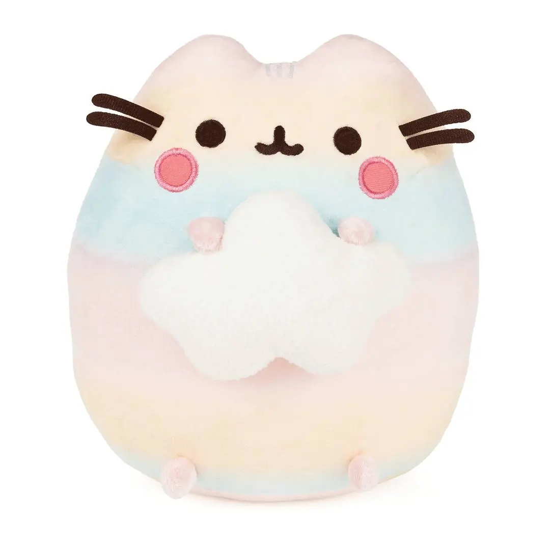 GUND Pusheen Rainbow Ombre 9.5" Plushie - Cute Stuffed Animal, Kawaii Stuffed Toy, Soft Adorable Collectible Plush for Fans, Kawaii Stuffed Animal