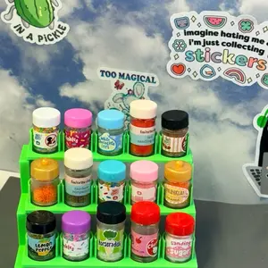 Miniature Spice Rack Organizer for Miniverse | 3D Printed Storage for Tiny Spices, Mica Powders & Mini Kitchen Supplies