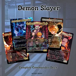 MTG Proxy 100+ Card Commander Deck – Demon Hunt Ascension | Dark Fantasy Slayer Theme | Includes Tokens