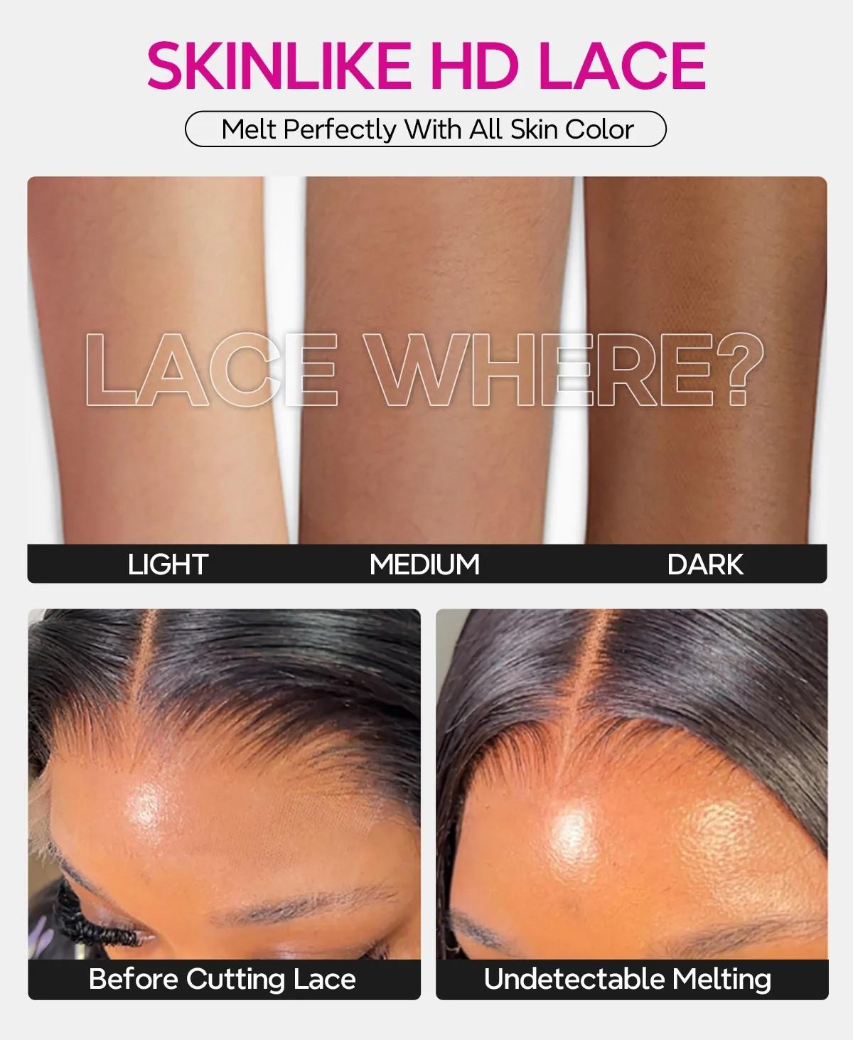 Tinashe C Part Butterfly Layered Cut Loose Wave Pre-plucked C-Side Part with Pre-cut Baby Hair Glueless Wig Pre-cut 6×5 HD Lace Wig Pre-Everything Shoulder Length Human Hair