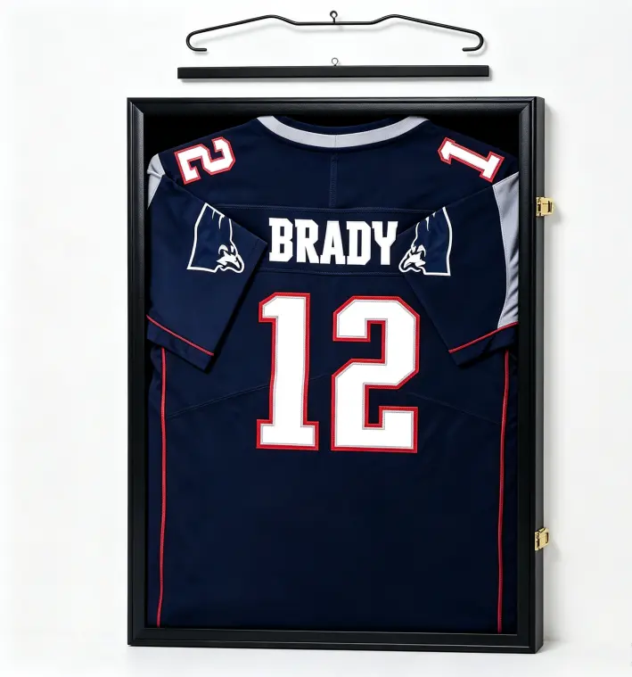 Pro Jersey Display Frame Case – Lockable Large Sport Shadow Box for Baseball, Basketball, Football, Soccer & Hockey Jerseys | 98% UV Protection Acrylic & Hanger | Gift for Boyfriend, Husband, Father | Perfect for Suicidesboyz Baseball Jersey & Home Decor
