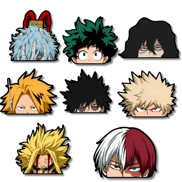 Jujutsu Kaisen Anime Car Stickers - Gojo, Sukuna, Itadori, Megumi - Waterproof Vinyl Car Decal for Vehicle Accessories (Interior & Exterior Use)