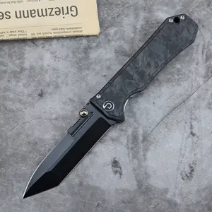 DEFCON Knives TRIFINITY Forged Carbon + Titanium Handle Folding Knife w/ M-Cut Blade