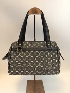 Pre-owned Louis Vuitton canvas Tote Bags Mini Boston (Monogram Idylle, Noir)