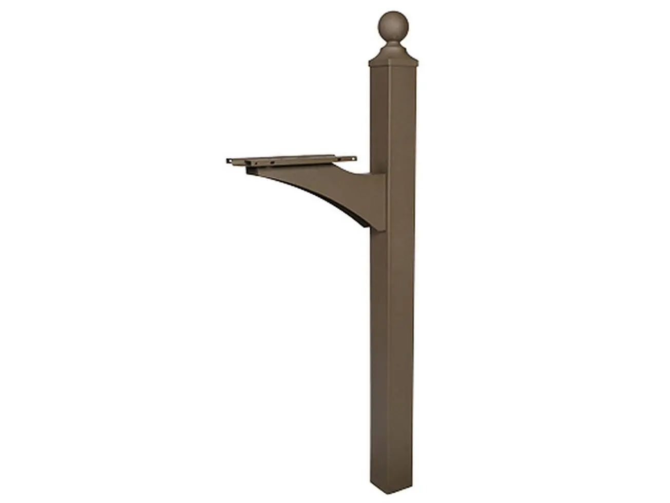 LP000BZ0 Bronze Finish Mailbox Post, 10.8x4.2 in. Landover Decorative Cross Arm Post for Home & Garden Improvement