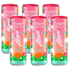 Alani Nu Strawberry Sunrise Energy Drink 6 Pack 12oz