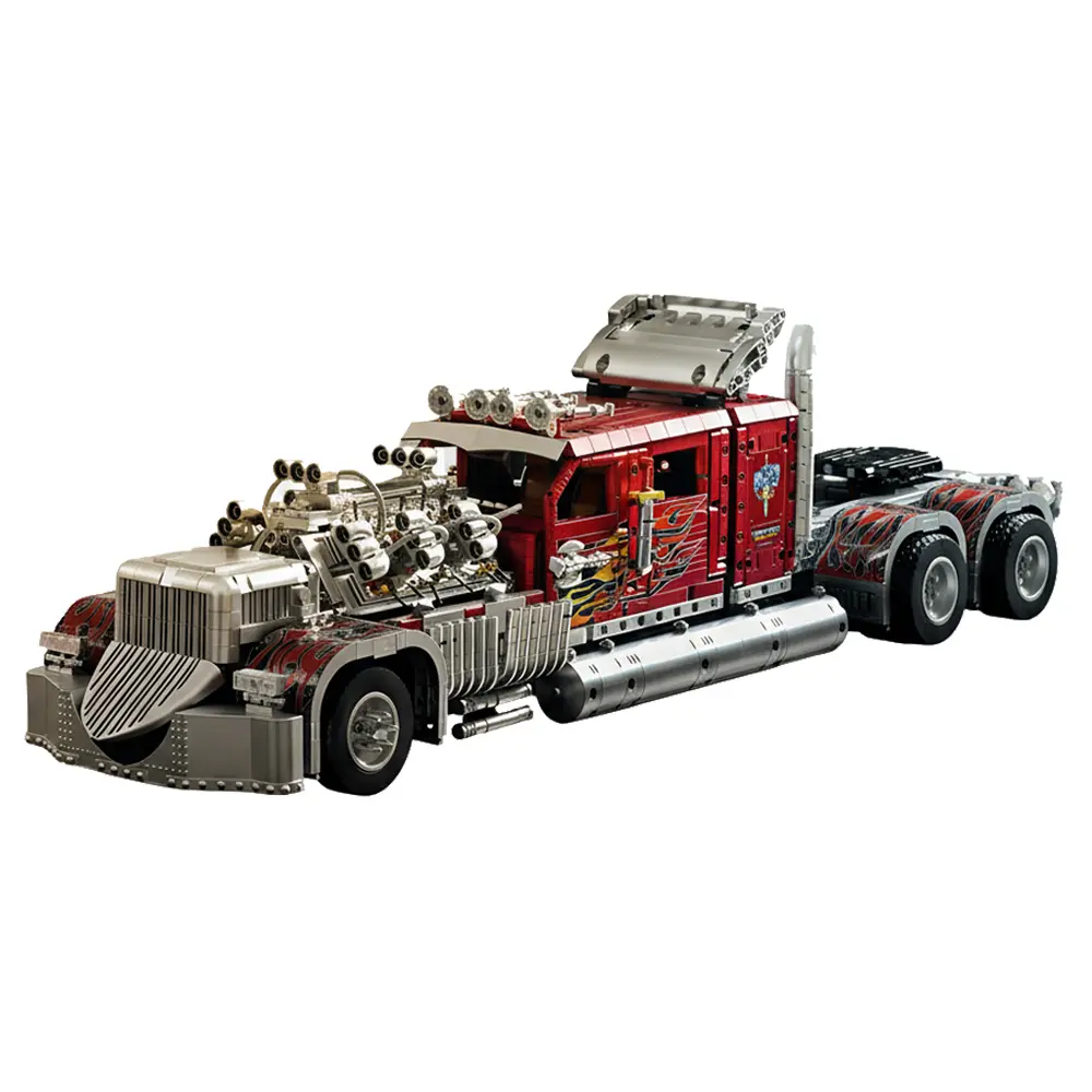 Thor24 Heavy Truck building blocks Model Kit, 3485pcs High Simulation Set with Dual 12V Engines, Supercar Building Block Sets, Ideal Gift for Model Enthusiasts, Halloween Gift, Christmas Gift