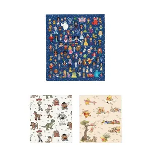 DISNEY CLASSIC Characters Blanket, Super Soft Print Throw Blanket for Kids/Adults, Cute Cartoon Movie Characters, Cozy Bed Sofa Blanket