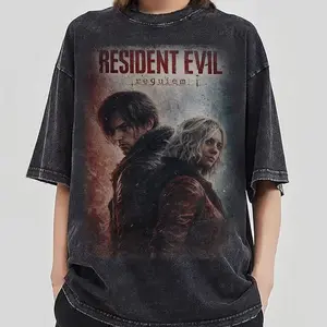 Vintage Resident Evil Requiem 2026 T-Shirt,  Resident Evil 9, Gift For Gamer, Umbrella Corps Horror Game Tee