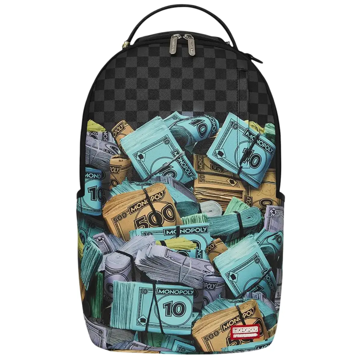 Sprayground Monopoly Money Stacks Black Fashion Backpack New