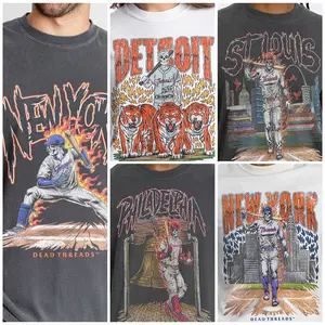 Skeleton Baseball T-shirts - DEAD THREADS ORIGINAL