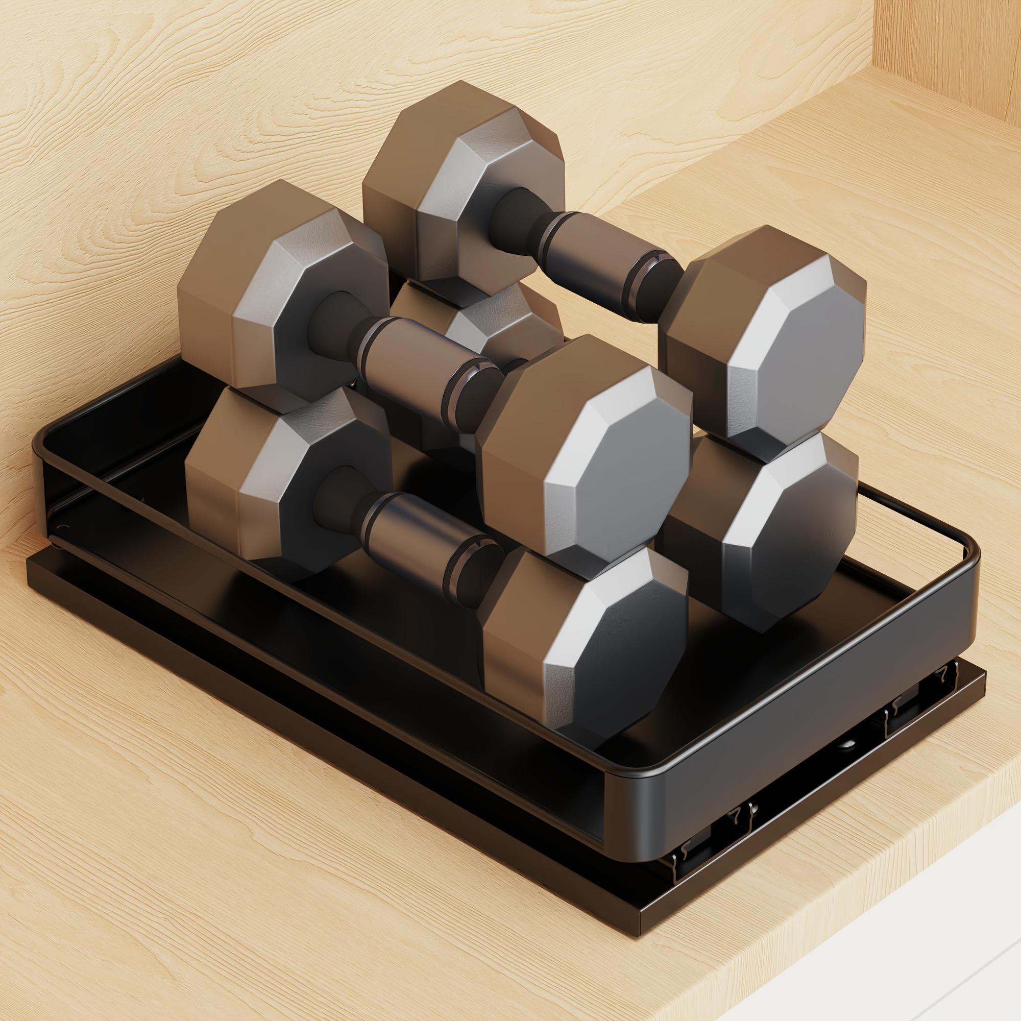 2pcs Cabinet Pull Out Spice Rack, Rust Proof Under Cabinet Spice Bottle Stainless Steel Organizer, Adjustable L Shaped Spice Rack Storage Counter, Double Rail Spice Organizer, Sliding Design, Kitchen Accessories, Space Saving DesignDesign