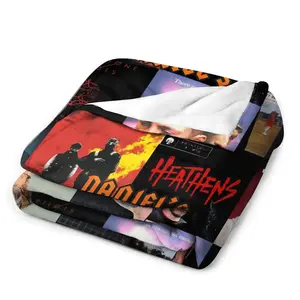Cozy Blanket Album Cover for TOP Fans , Exclusive Merch for TOP Fans ，Soft Warm Flannel Throw  for   Living Room Bed Home Sofa  Decor  All Season Print Blanket Cozy Blankets Comfortable Warm Fluffy For Home