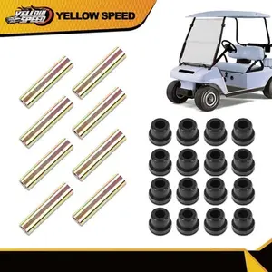 Front and Rear Leaf Spring Bushing Kit Set, Fits Golf Carts, Compatible with Club Car DS Models (1981+)