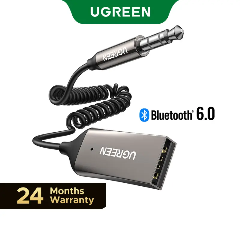 UGREEN 3.5mm Bluetooth Receiver Aux to Bluetooth 6.0 Adapter for Hands-Free Calls Compatible with Car Speaker and Home Audio with Built-in Microphone Aux Input for Car USB 2.0 to 3.5mm Jack Kit,DealsForYouDays Converter tiktokshopbacktoschool