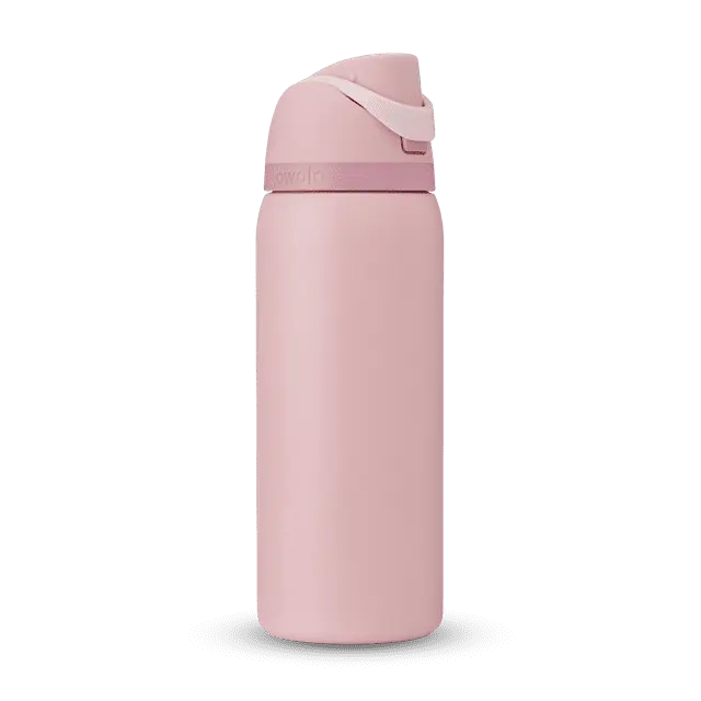 Owala ROSE QUARTZ Special Edition 24/32oz Free Sip Valentines 2026 Water Bottle, Cute FreeSip Water Bottle Insulated Leakproof Stainless Steel Cup for Everyday Use Design Perfect for Teens, Girls, Travel & Work