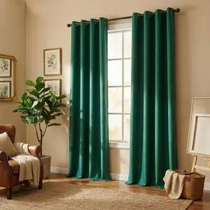 Curtain Club 2 Panels 52x95inch of fully opaque solid color circle-patterned curtains, 100% light-blocking, thick, wrinkle-free, and with a high-end feel. Blackout Window Cover Blackout Cloth Home Textile Blackout Privacy Grommet Curtains Set L69