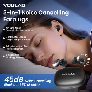 VOULAO VL01 Sleep Earbuds Wireless Earbuds Bluetooth 6.0 Headphones, Mini Invisible In Ear Earbuds, Waterproof Wireless Earphones, Suitable for Office, Sports, Sleeping, Study and Audio Calls, Built in Microphone