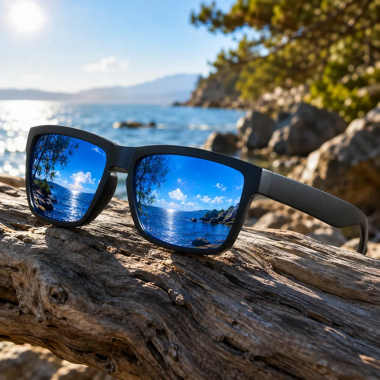 Floating Polarized Fishing Sunglasses, Anti-Glare Lightweight Sports Shades for Fishing & Boating