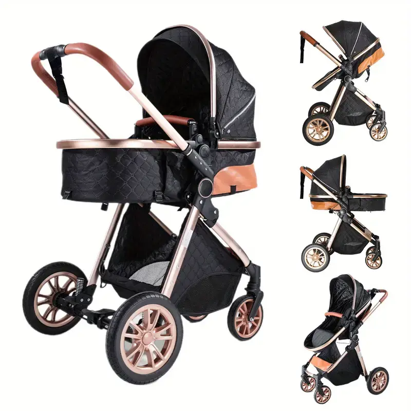 Cochildor 2-in-1 Foldable Infant Stroller for Newborns, Reversible Seat, Shock Absorption, Unisex, All-Terrain EVA Wheels, Lightweight Polyester Frame, Travel Friendly Stroller, Convenience Stroller, Baby