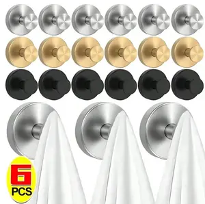 Heavy Duty Vacuum Suction Cup Hooks for Bathroom & Shower, No Drill Waterproof Reusable Wall Hooks, Stainless Steel Towel Hooks for Shower Glass Door, Tiles, Mirrors, Kitchen, Front Door Wreaths