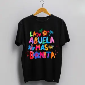 La Abuela Mas Bonita Shirt - Spanish Grandma Tee - Bilingual Family Gift - Heritage Cotton Top - Cultural Apparel