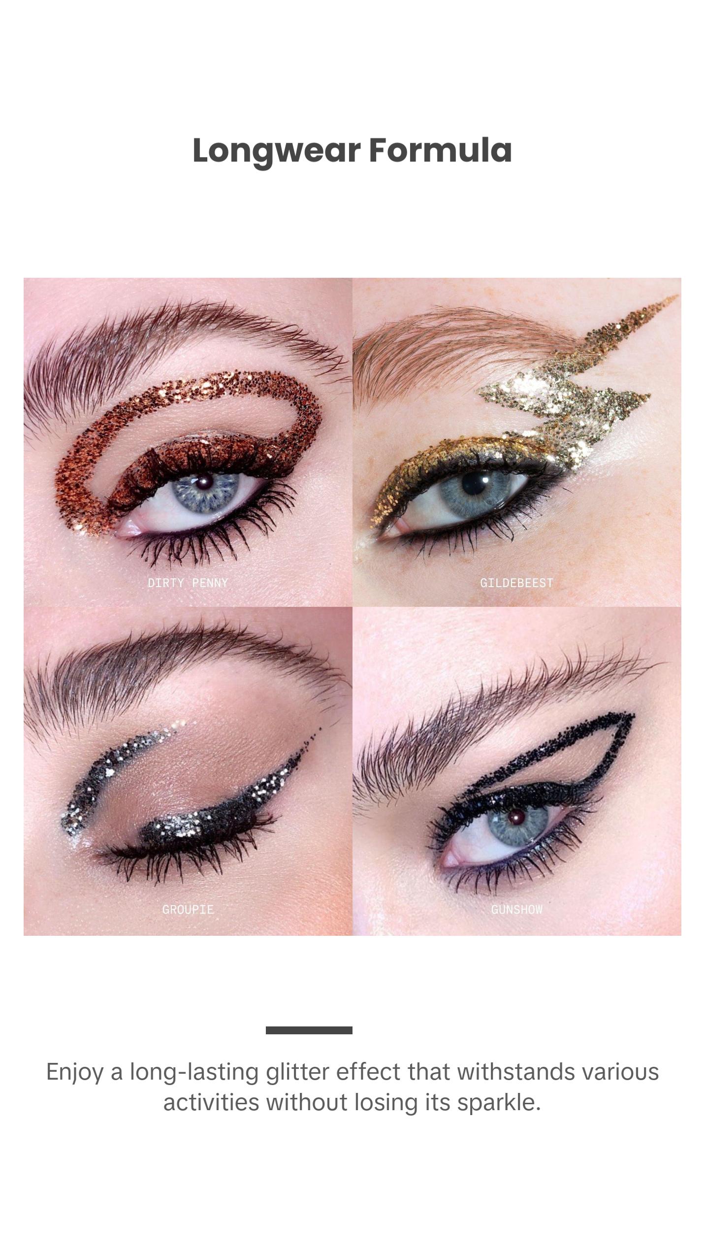 SPACEPASTE Pro-Grade Glitter Gel for Eyes Face + Body by Lemonhead LA - No Fallout, Easy to Apply, Long-wear, Mess-Free Makeup Artist Approved Viral Glitter Makeup (Pro & Mini Sizes) Eyeshadow