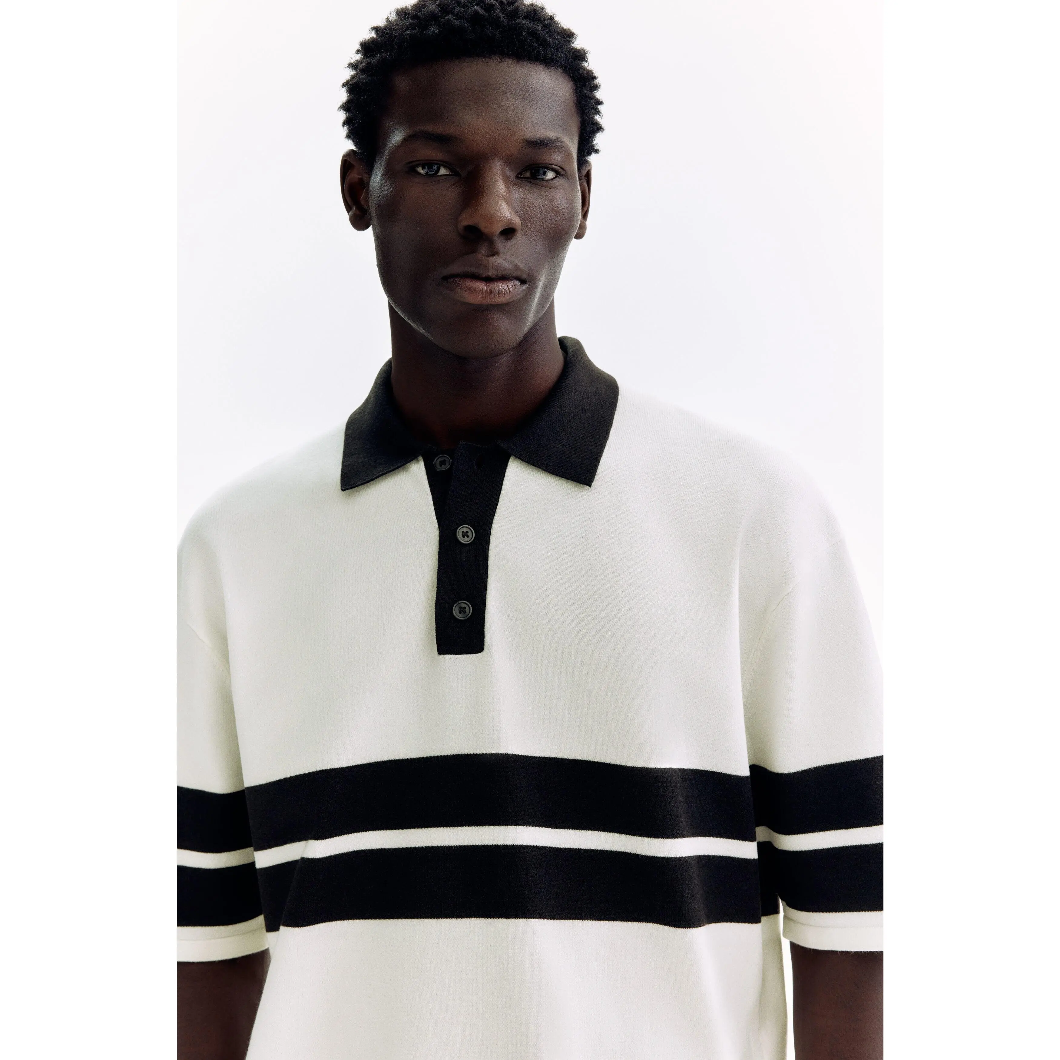 H&M Loose Fit Knitted polo shirt