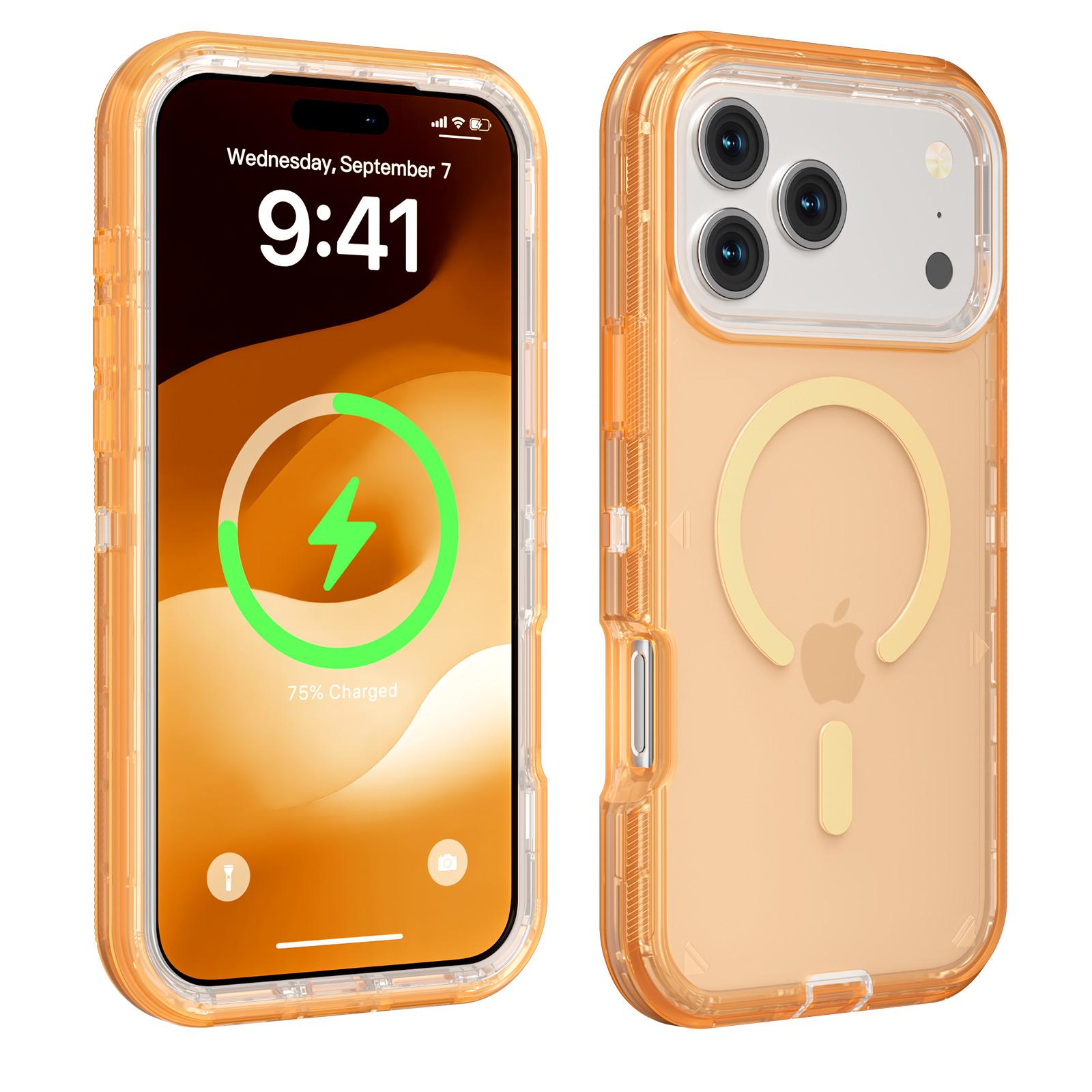 [Free!!Ship!] Mag Safe Transplant Phone Case for iPhone 17 Pro Max 16 15 14 13 Durable Dual Layer Clear Heavy Duty Shockproof Protection Phone Cover